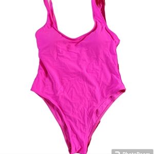 Hot pink swim suit, M